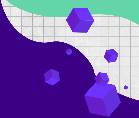 Purple blocks graphic